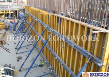 Wall Formwork System Using Push-Pull Props