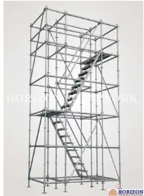Heavy-Duty Steel Scaffolding Ladder for Construction Projects